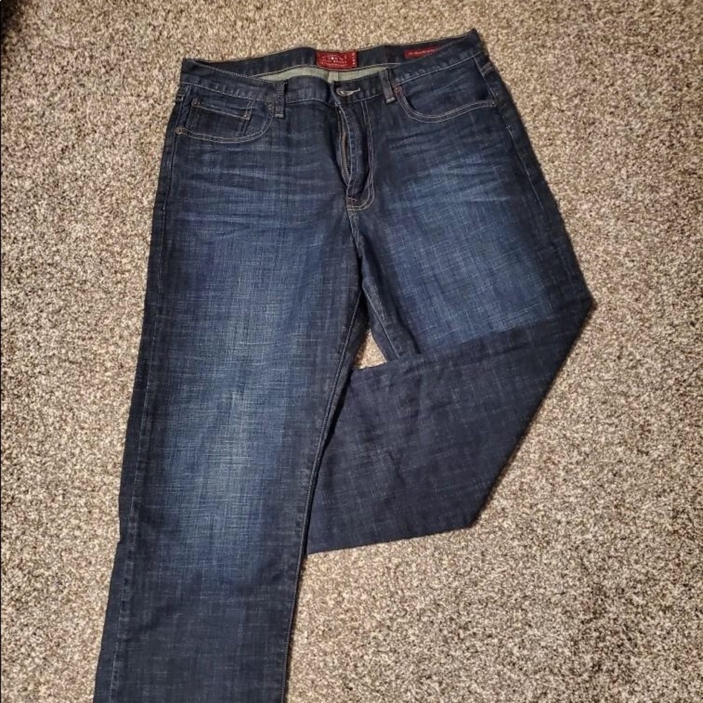 Lucky Brand 181 Relaxed Straight jeans.